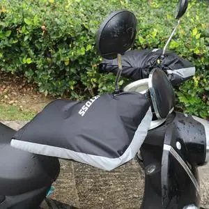 Thick Thermal Cover Gloves Rainproof Motorcycle Scooter Warm Handlebar Muff Riding Protective Muffs for Motorbike Cycling Riding