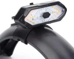 Turn Signal Safety Light 900mAh Rear Lamp Wireless Remote Control Micro USB Rechargeable Waterproof for M365 Pro 2 MI 4