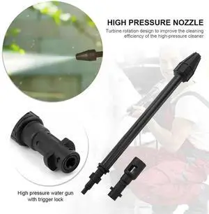 High Pressure Washer Turbo Lance Nozzle Dirt Blaster Rotating Spray Cleaner Extension for Karcher K2 K7 Lavor Vax Comet