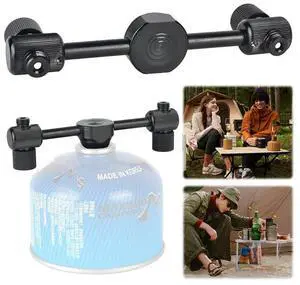 One-To-Two Adapter Aluminum Alloy Outdoor Gas Tank Adapter Gas Tank External Adapter for Outdoor Camping