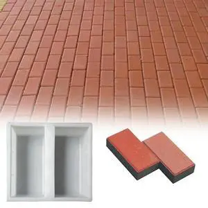 Concrete Mold Pavement Diy Plastic Path Manufacturer Mold Paving Cement Brick 10*20*6cm Color Brick Mold Abrasive 22*25*6cm