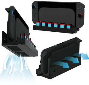 Wall Mount with Game Card Slots and Joy-Con Hanger Console Holder Stand with Controller Holder for Nintendo Switch2