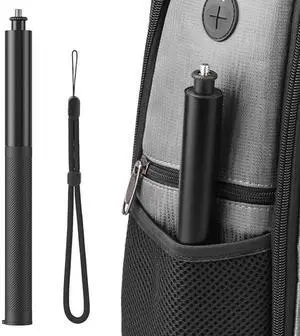 Carbon Fiber Selfie Stick 1/4 Inch Screw Adjustable Extension Pole Invisible Selfie Stick for Panoramic Camera Action Camera