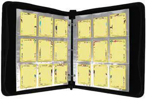 Cards Colletction Album PU Collection Binder Folder Side-Loading Page Card Album for Pokemon MTG TCG Sports Cards Football Cards