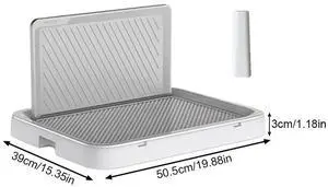 Dog Potty Tray with Pee Wall Training Pee Pad Holder Anti-Splash Pet Dog Toilet Dog Potty Trainer for Puppy and Small Size Dog