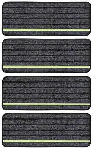 4 Pack Camper Rug Carpet Set Non-Slip RV Stair Covers Reflective RV Step Rugs for Outdoor Adventures