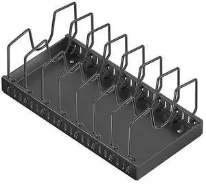 Pull Out Pot Lid Holder with 8 Adjustable Dividers Sliding Dish Drying Shelf Slide Out Pot Pan Organizer for Under Cabinet