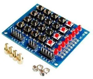 4*4 Matrix Array/Matrix Keyboard 16 Key Membrane Switch Keypad for +4 Separate keyboard + 8 Separate LED