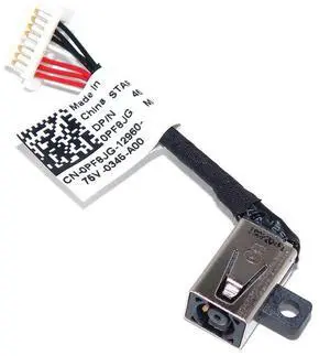Laptop DC Power Jack Cable Harness for Inspiron 13 7368 7378 P69G 450.07R03.0021 PF8JG 0PF8JG