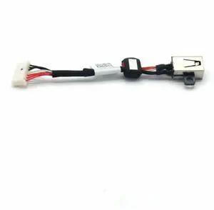 Replacement DC Power Jack Socket in Cable with Wire Harness Compatible for XPS 15 9550 P56F Precision 5510