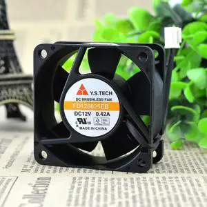 SSEA Fan Y.S.TECH FD126025EB 6025 6cm 12V 0.42A Double Ball Cooling Fan 60*60*25MM SSEA Fan Y.S.TECH FD126025EB 6025 6cm 12V 0.42A Double Ball Cooling Fan 60*60*25MM
