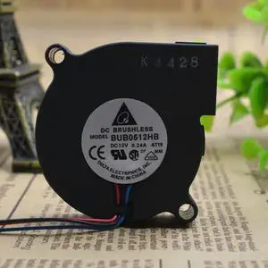 Fan For Delta BUB0512HB 5cm 5015 Small Blower 12V 0.24A 3 Wires Cooling Fan CPU Radiator 50×50×15mm