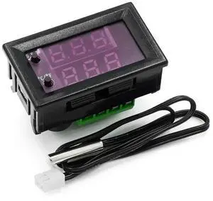 Microcomputer digital thermostat electronic W1209WK 12V red blue adjustable Fahrenheit/Ceus conversion