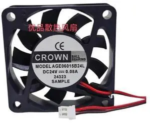 Cooler Fan for CROWN AGE06015B24L 24V 0.08A 6015 Axial Flow Inverter Fan 60*60*15MM