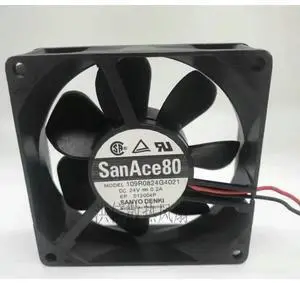 Cooler Fan for SANYO 109R0824G4021 DC24V 0.2A 8CM 8025 Variable Frequency Cooling Fan 80X80X25mm