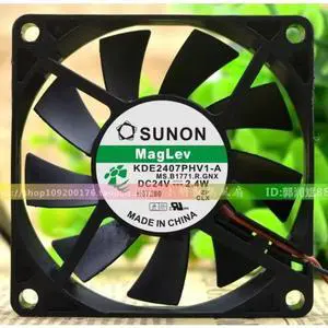 Cooler Fan for KDE2407PHV1-A 7CM 24V 2.4W 3-wire Cooling Fan 7015 70 * 70 * 15MM