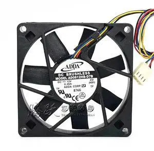 Cooler Fan for ADDA AD0812HB-D7B 8CM 8015 12V 0.20A Cooling Fan 80*80*15mm