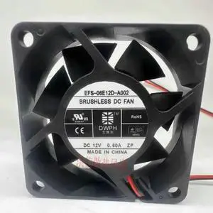 Cooler Fan for EFS-06E12D-A002 DWPH DC12V 0.60A Cooling Fan 6025 60*60*25mm