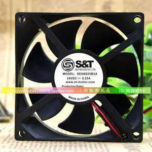 Fan SEH8025B2A 8025 Double Ball 8CM Chassis Power Fan 24V 0.25A Cooling Fan