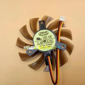Cooler Fan for T127010BU DC12V 0.45A 7cm Graphics Card 3-wire Cooling Fan