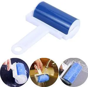 Washable Roller Dust Hair Cleaner Lint Sticking Roller for Household Dust Wiper Reusable Cleaning Accessories