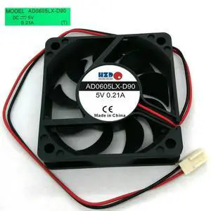 ADDA AD0605LX-D90 DC5V 0.21A 60x60x15MM 2Lines for DVR NVR VCR Box cooling fan