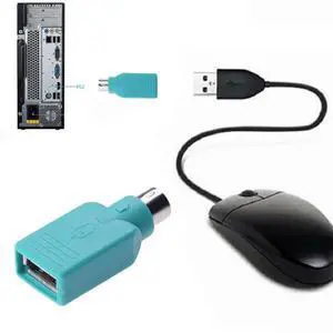 Male for PS2 to USB Female Adapter Converter Keyboard Mouse Mice Connector Male for PS2 to USB Female Adapter Converter Keyboard Mouse Mice Connector