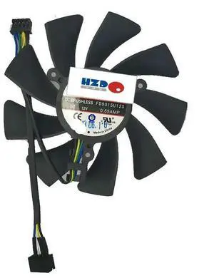HZDO HD7770 7750 R7 260X 2G FD9015U12S Cooler Cooling Fan