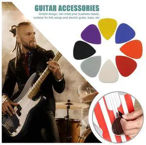 0.8mm Folk Guitar Picks Plectrums Lightweight Musical Instruments Accessories Assorted Colours Guitar Part Accessories