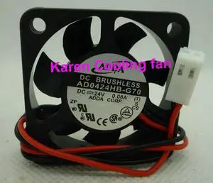 4CM AD0424HB-G70 4010 24V 0.08A  Cooling Fan 40*40*10MM