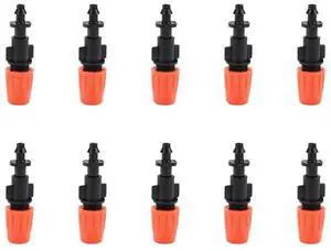 10pcs Micro Barbed Nozzle Adjustable Misting Sprinklers Plastic Portable Multi-function  Gardening Watering System Tools