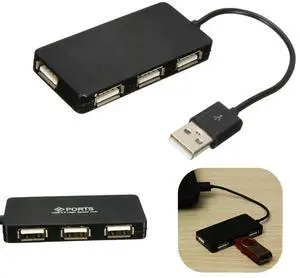 4 Port USB 2.0 Hub High Speed USB Hub USB Data Hub USB Expander for Desktop Computer PC Laptop Notebook