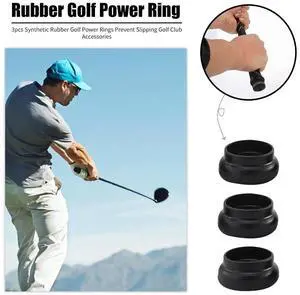 Synthetic Rubber Golf Power Rings Prevent Slipping Golf Accessories Pack of 3