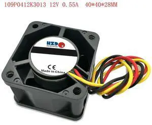 4cm 109P0412K3013 4028 12V 0.55A  3wire 1U server cooling 40*40*28mm