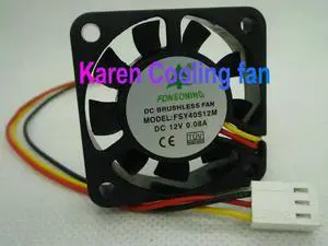 FONSONING 40*40*10mm 4010 3wire FSY40S12M 12V 0.08A cooling fan