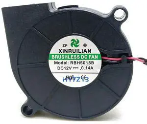 RBH5015B DC12V 0.14A 50*15MM 2LInes for 3D Printer Blower cooling fan