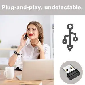 Mini Automatic Mouse Jiggler Mover Plug and Play USB Automatic Move Cursor Keeps Awake with ON/OFF Indicator Light for Computer Mini Automatic Mouse Jiggler Mover Plug and Play USB Automatic Move Cursor Keeps Awake with ON/OFF Indicator Light for Computer