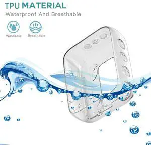TPU Cover Case Shockproof Carrying Skin Sleeve Bag Transparent Anti-Drop Portable Stand Up Skin Cover Non-Yellowing for JBL Go 4