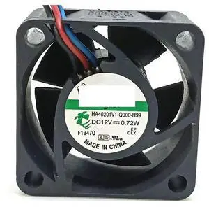 HA40201V1-Q000-H99 DC12V 0.72W 40x40x20MM 4cm 3Lines Computer Cooling Fan