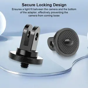 5pcs Aluminum Alloy 1/4 Screw Mini Tripod Adapter Camera Tripod Mount Adapter for GoPro Hero//X3 Camera Accessories