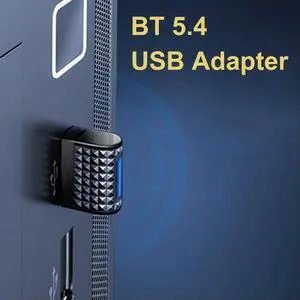 BT 5.4 Adapter USB BT 5.3 Dongle Plug and Play Wireless Dongle for BT Keyboard/Mouse/Headphone/Speaker