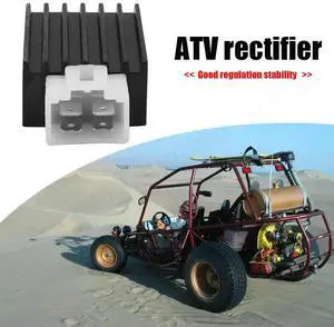4 Pin Motorcycle Scooter Voltage Regulator Rectifier Motorbike Regulator Current Rectifier for 70cc/90cc/100cc/110cc ATV Quad
