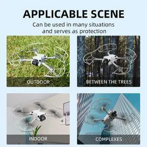 Propeller Guard Quick Release Propeller Protection Ring Guard Anti-collision Lightweight for Mini 4 Pro Drone Accessories