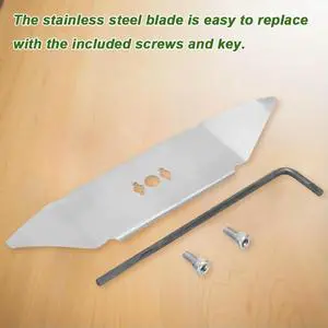 Stainless Steel Garden Lawn Mower Accessories with Hex Key Lawn Mower Blade for Robomow RX Professional