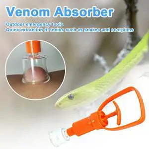 Outdoor Camping Survivor Venom Extractor Kit Safe First Aid Kit Safety Protector Snake Bees Mosquito Bite Venom Extractor