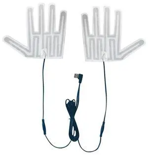 Practical USB Heated Gloves Pad Winter Warm Five-Finger Gloves Heating Pad Electric Heating Film Mitten Heating Sheet