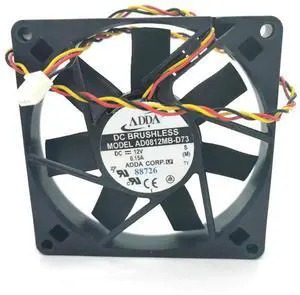 AD0812MB-D73 8015 12V 0.15A 3wire Cooling Fan HZDO 80*80*15mm laptop