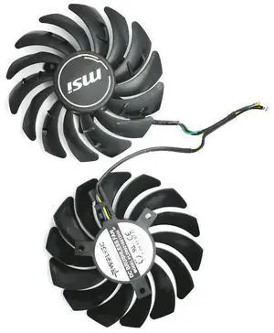 1set(2pcs) 85mm 4PIN PLD09210S12HH GTX 1050 Ti Cooler fan For GeForce GTX 1050Ti GAMING 4G GTX1050 Ti video card hzdo