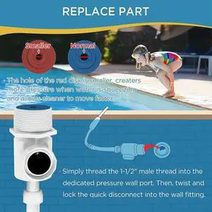 9-100-9001 UWF Wall Connector Replacement Universal Wall Fitting Connector Assembly for Zodiac Polaris 180/280/380/3900