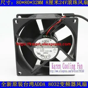 AD0824UB-Y51 80*80*32MM 0.18A 24V inverter cabinet cooling fan AD0824UB-Y51 80*80*32MM 0.18A 24V inverter cabinet cooling fan